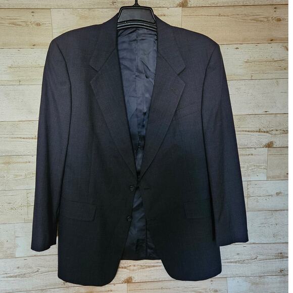 Hart Schaffner Marx Softly Tailored Blazer Dillards Wool Suit Jacket Size 41R - Picture 2 of 16